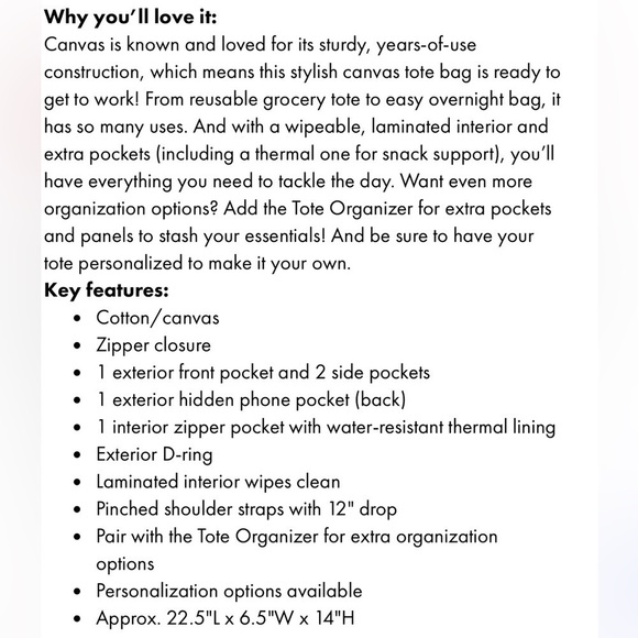 🚨Warm Sand Colorblock Canvas Boat Tote - Picture 6 of 11